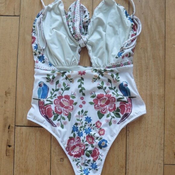 SEZANE X FARM RIO Octavia Swimsuit Jardim Romântico SOLD OUT! P/S - Picture 6 of 6